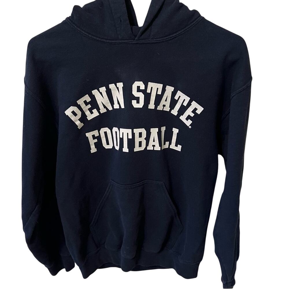 Penn State Football Navy Blue Hoodie Men's Size Small Pull Over Hooded PSU